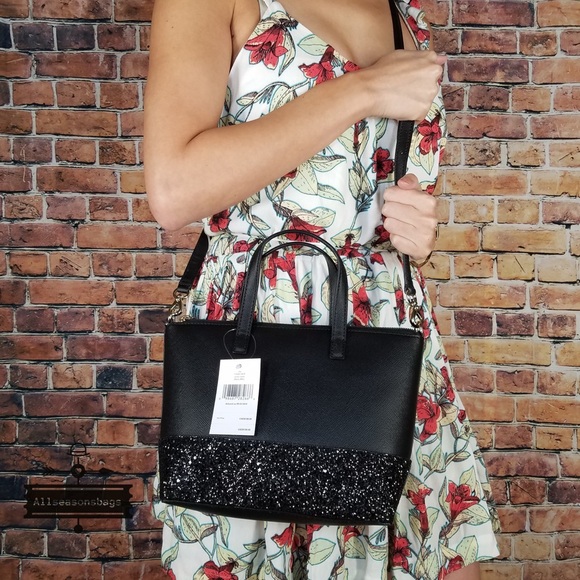 Kate spade Ina Greta court Satchel Black glitter - Picture 3 of 8